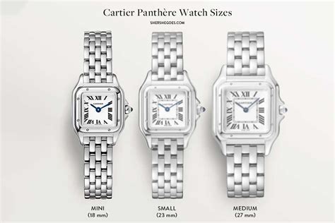 cartier panthere watch size|cartier panthere small vs medium.